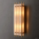San Marco Vintage Alabaster Rectangular Wall Sconce