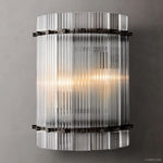 San Marco Vintage Glass Round Wall Sconce