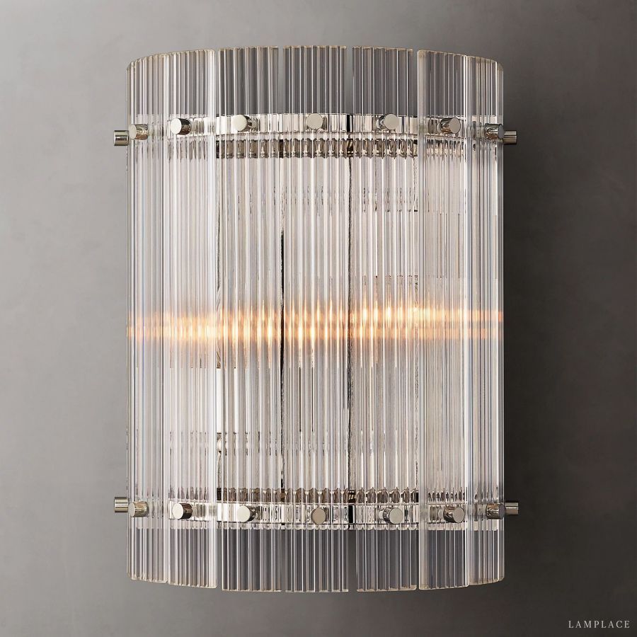 San Marco Vintage Glass Round Wall Sconce