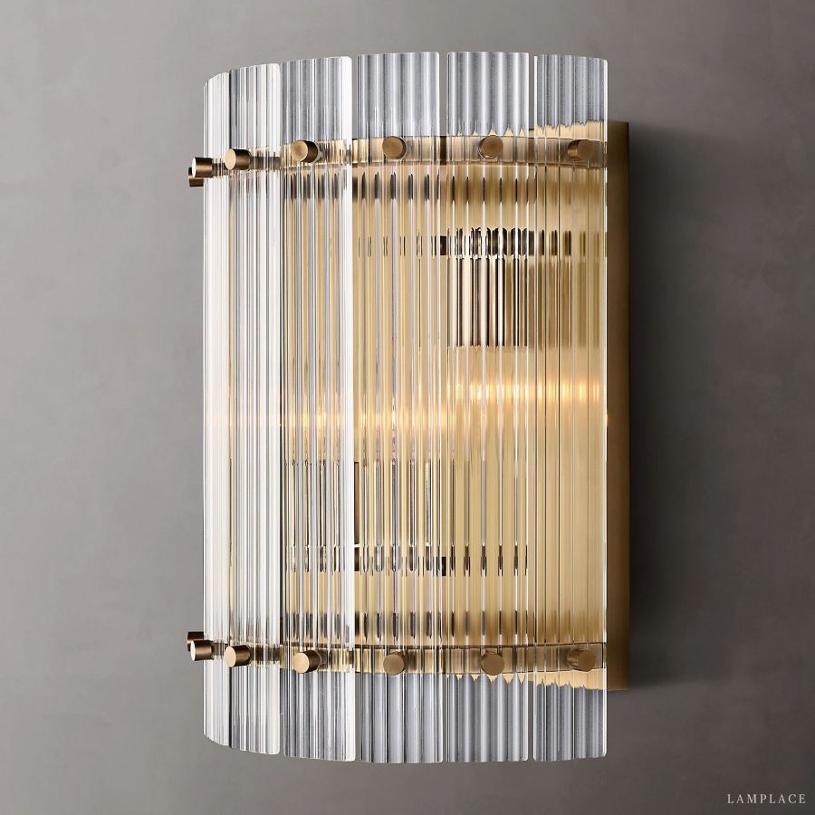 San Marco Vintage Glass Round Wall Sconce