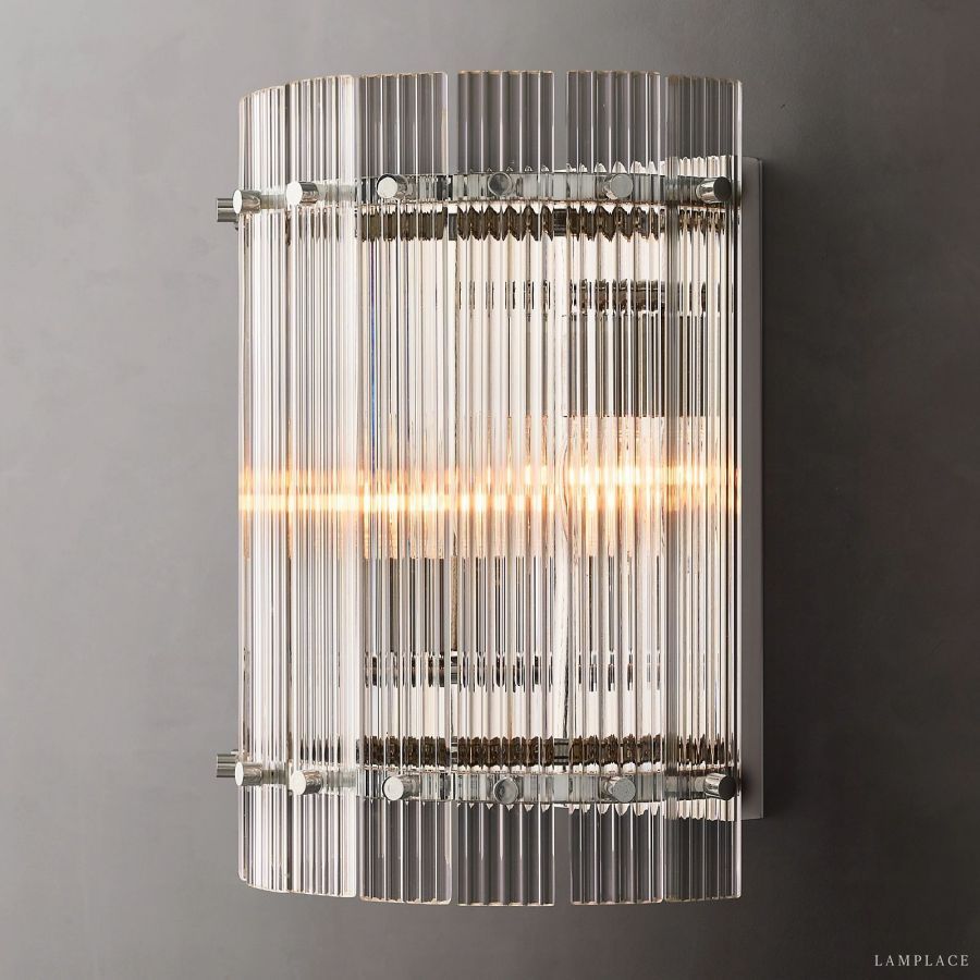 San Marco Vintage Glass Round Wall Sconce