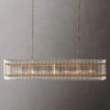 San Marco Vintage Glass Rectangle Chandelier 54"