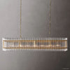 San Marco Vintage Glass Rectangle Chandelier 54"