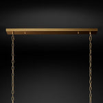 San Marco Vintage Glass Rectangle Chandelier 54"