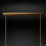 San Marco Vintage Glass Rectangle Chandelier 54"