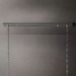 San Marco Vintage Glass Rectangle Chandelier 54"