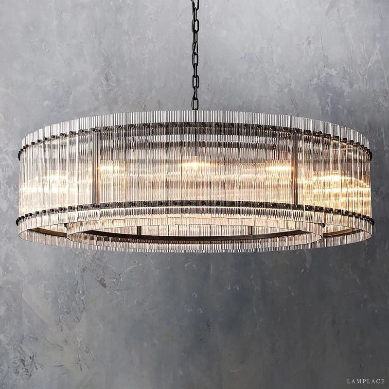 San Marco Vintage Glass Round Chandelier 60"