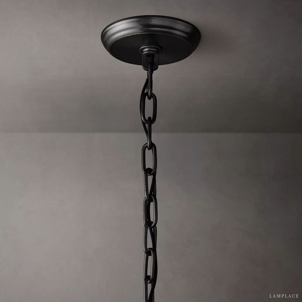 San Marco Vintage Glass Round Chandelier 60"