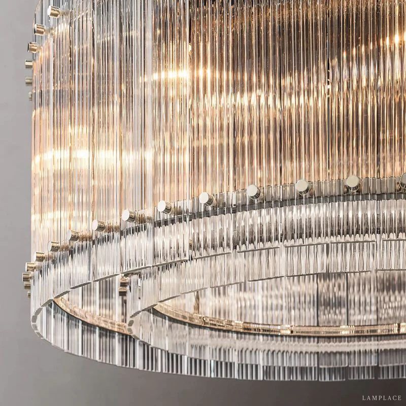 San Marco Vintage Glass Round Chandelier 37"