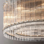 San Marco Vintage Glass Round Chandelier 37"