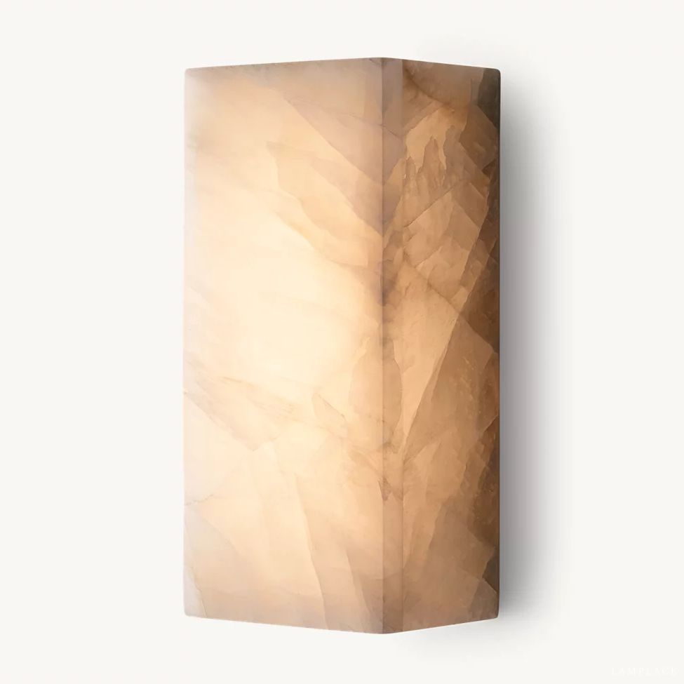 Rivage Veined Alabaster Wall Sconce