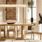 Rivage Veined Alabaster Rectangular Chandelier 54"