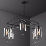 Fulcrum Blown Glass Round Chandelier 85"