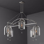 Fulcrum Blown Glass Round Chandelier 61"