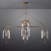 Fulcrum Blown Glass Round Chandelier 85"