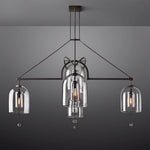 Fulcrum Blown Glass Round Chandelier 85"