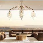 Fulcrum Blown Glass Round Chandelier 60"