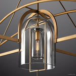 Fulcrum Blown Glass Round Chandelier 48"