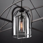 Fulcrum Blown Glass Round Chandelier 60"