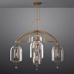 Fulcrum Blown Glass Round Chandelier 61"