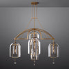 Fulcrum Blown Glass Round Chandelier 48"