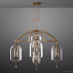 Fulcrum Blown Glass Round Chandelier 48"