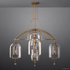 Fulcrum Blown Glass Round Chandelier 60"