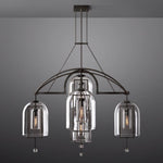 Fulcrum Blown Glass Round Chandelier 48"