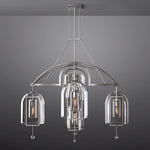 Fulcrum Blown Glass Round Chandelier 61"