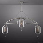 Fulcrum Blown Glass Linear Chandelier 85"