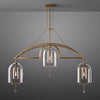 Fulcrum Blown Glass Linear Chandelier 73"