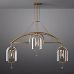 Fulcrum Blown Glass Linear Chandelier 73"