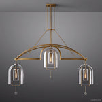 Fulcrum Blown Glass Linear Chandelier 73"