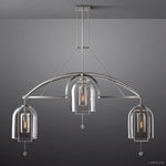 Fulcrum Blown Glass Linear Chandelier 73"