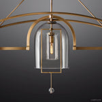 Fulcrum Blown Glass Linear Chandelier 60"