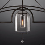 Fulcrum Blown Glass Linear Chandelier 73"