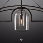 Fulcrum Blown Glass Linear Chandelier 60"