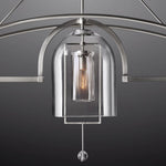Fulcrum Blown Glass Linear Chandelier 73"