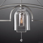 Fulcrum Blown Glass Linear Chandelier 60"