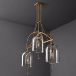 Fulcrum Blown Glass Linear Chandelier 73"