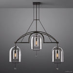 Fulcrum Blown Glass Linear Chandelier 48"