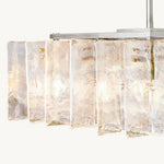 Lattice Module Glass Square Chandelier 37"
