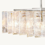Lattice Module Glass Square Chandelier 37"