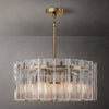 Lattice Module Glass Round Chandelier 37"
