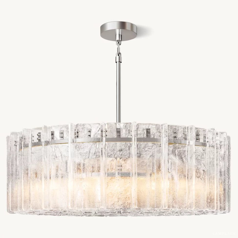 Lattice Module Glass Round Chandelier 60"