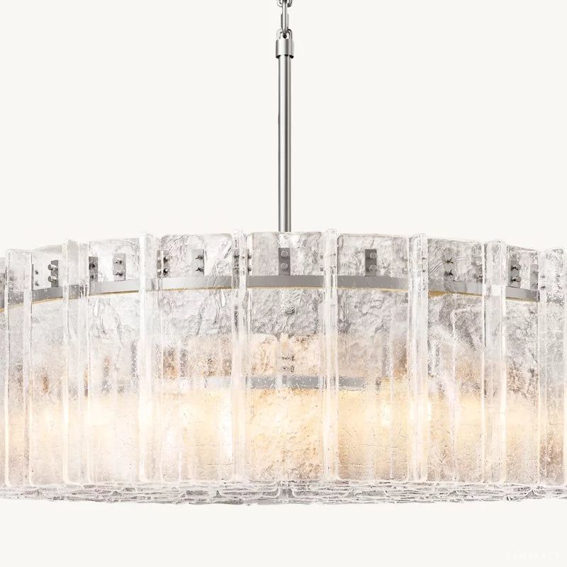 Lattice Module Glass Round Chandelier 60"