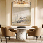 Lattice Module Glass Round Chandelier 48"