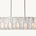 Lattice Module Glass Rectangular Chandelier 49"