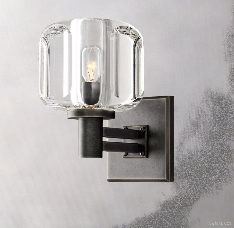 Demaret Sculpted Crystal Wall Sconce