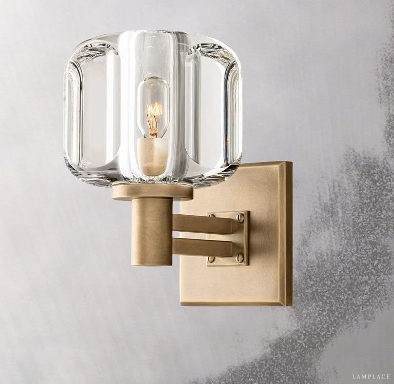 Demaret Sculpted Crystal Wall Sconce